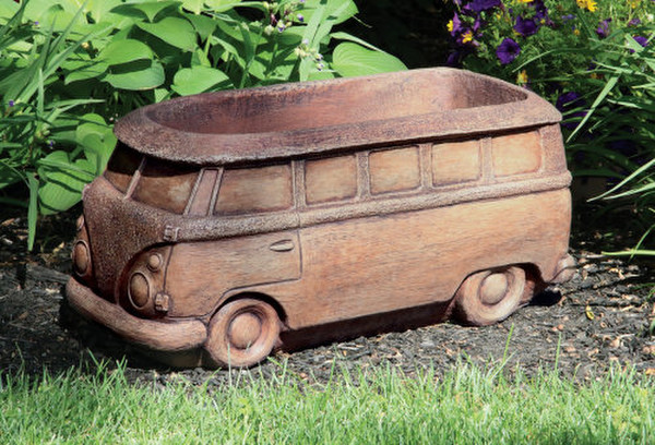Beep Bus Garden Planter Classical Volkswagen VW Wagon Statue